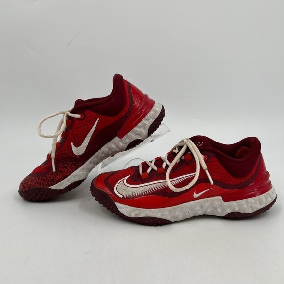 Nike Red and White Alpha Huarache Sneakers | Size 6.5 US - Picture 7 of 8